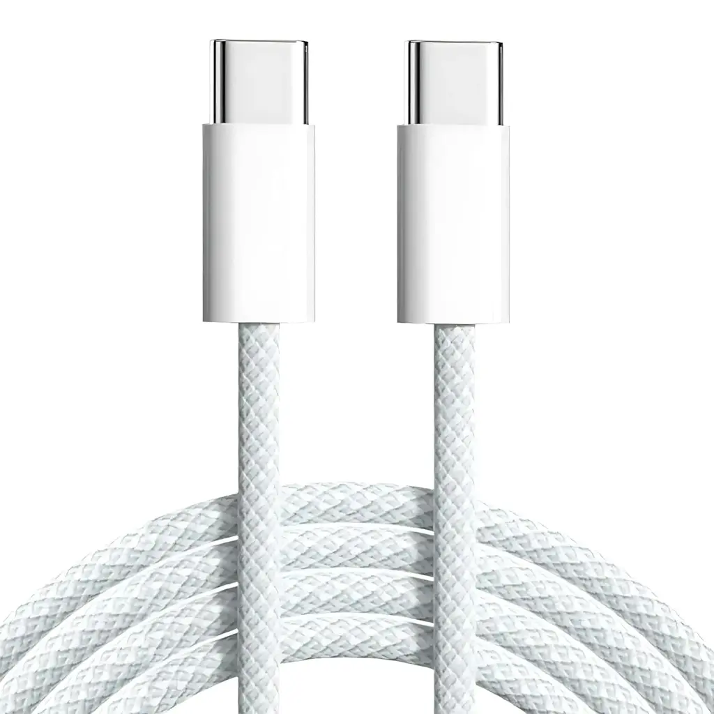 Usb Type C To Type C Nylon Braided Cable With (Apple Mfi Certified), Fast Pd Charging For iphone 16 Pro Max/16 Pro/16 Plus/16/15 Pro Max/15 Pro/15 Plus/15,Other Type-C Devices High-Speed